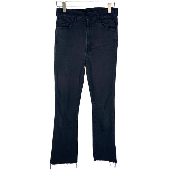 Mother The Hustler Ankle Fray Jeans in Not Guilty washed black women’s 27 - Picture 4 of 16